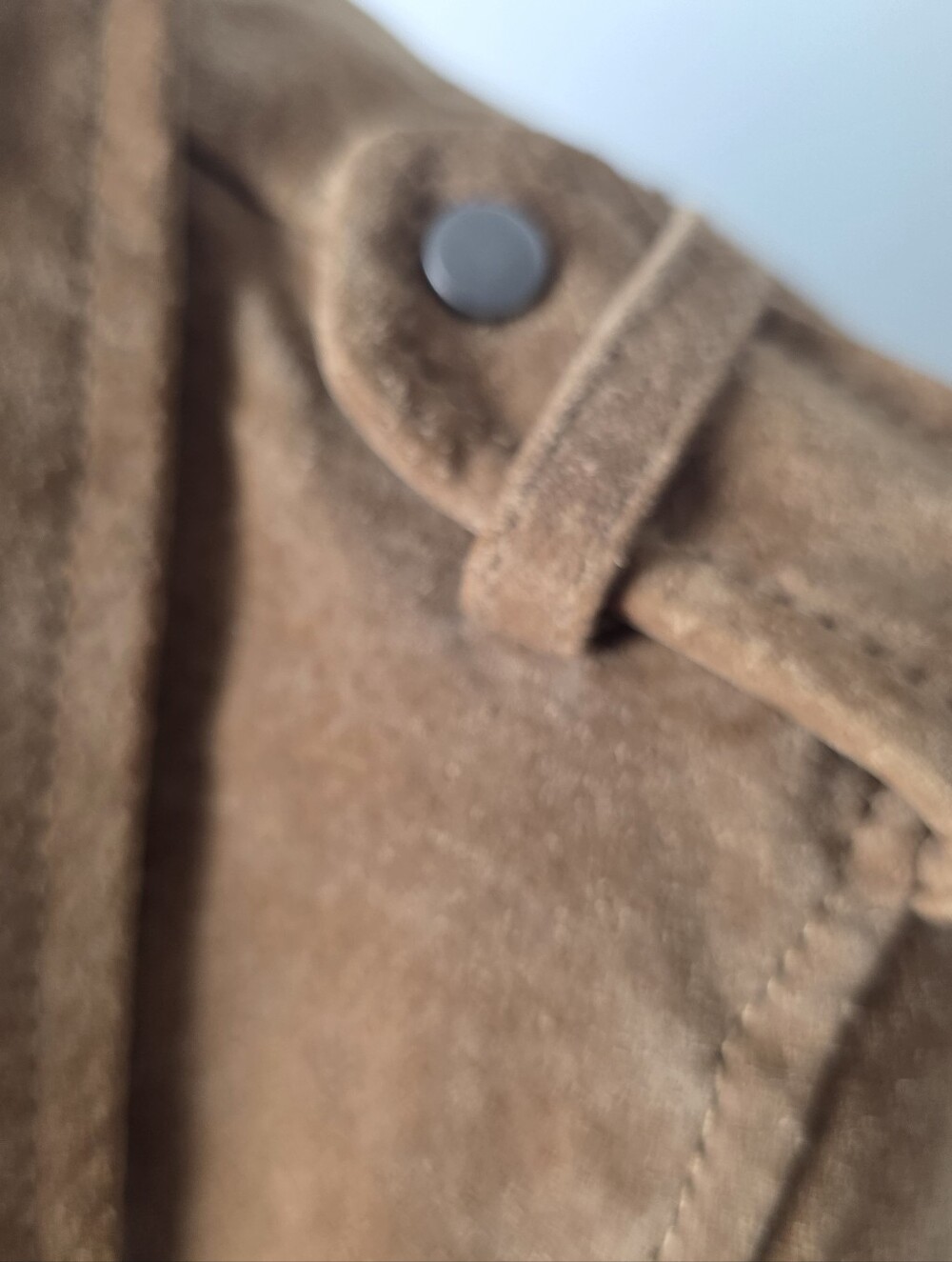🍁 BLANKNYC Genuine Leather Suede Moto Jacket Brown Belted Women's M - Picture 5 of 9